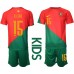 Portugal Rafael Leao #15 Babykleding Thuisshirt Kinderen WK 2022 Korte Mouwen (+ korte broeken)